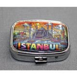 byhodi TrLat0KH002K-ALK4371-BLNCC İstanbul Temalı İlaç Kutusu Anahtarlık Alk4371