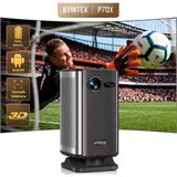 Byintek P70X 1080p Full HD Destekli 300ANSI Taşınabilir DLP Projeksiyon Cihazı - TOF Lazer Otomatik Odaklamalı, Entegre 10000mAh Bataryalı, 50000 Saat LED Kullanım Ömrü - Siyah