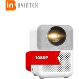 Byintek U4 Projeksiyon Cihazı 1080P LED WiFi 6 BT 5.0, Otomatik Odaklama, 400 ANSI Lümen, Ev Sineması, Dış Mekan, İş, Oyun, Eğitim Amaçlı - Beyaz