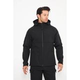 BYK Su ve Rüzgar Geçirmez Çok Cepli Taktik Softshell Içi Polarlı Outdoor Mont - Siyah