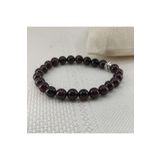 ByKolyeucum 8 Mm Doğal Lal Granat ( Garnet ) Taşı Bileklik - Klcbl0041