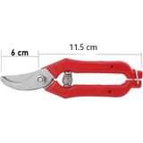 ByKurt Bağ Budama Makası Narenciye Üzüm Eğri Uçlu 17.5 cm - Kırmızı