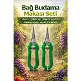 ByKurt Bağ Budama Makası Seti (2’li) – Profesyonel Üzüm, Çilek ve Bahçe Makası | Keskin & Ergonomik