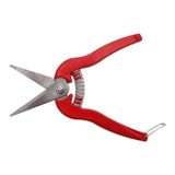 ByKurt Gcn Bağ Makası Bitki Çiçek Narenciye Üzüm Budama Makası 19 cm - Kırmızı