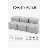 ByKurt Hurç Seti Fermuarlı Yorgan Battaniye Kıyafet Saklama Hurcu Çizgili Baza Altı Dolap İçi Organizer 6'lı