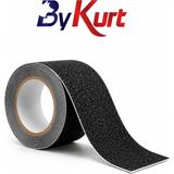 ByKurt Kaymaz Merdiven Bandı Siyah Zımpara Dokulu Kaydırmaz Bant 10 Metre