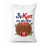 ByKurt Kil Bilyesi 10 Litre 8-16 mm Doğal Drenaj Taşı Saksı Bitkileri, Bahçe, Orkide ve Hidroponik Kullanım