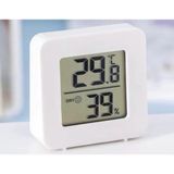 ByKurt Nem Ölçer Termometre Higrometre Mini LCD Dijital Sıcaklık Nem ölçer- Duvara Takılabilir Beyaz
