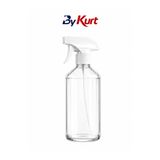 ByKurt Sprey Şişe 500 Ml Şeffaf Boş Püskürtme Şişesi Temizlik Ve Bitki Bakımı İçin