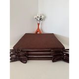 Bykutlay Home Collection Süngerli Sandalye Minderi - 40 x 40 cm - Koyu Kahve