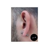 Bylin 316 L Cerrahi Çelik Vida Piercing Küpesi- Bar Uzunluğu 6 Mm- 1 Adet