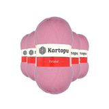 Byline Pembe K774 5 Adet Kristal Çift Katlı El Örgü Lif İpi