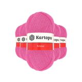 Byline Şeker Pembe K772 5 Adet Kristal Çift Katlı El Örgü Lif İpi