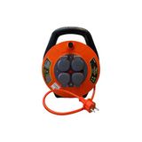 Bylion 10315-F Seyyar Kablo Makarası 10 Metre 4 Prizli Ip44 Kapaklı 230V 16A 1000W Uzatma Kablosu (3X1.5mm² Cca)
