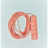 Bylion 4'lü Uzatma Kablosu IP44 TTR 5m 3x1 mm Renk : Turuncu