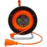 Bylion CCA Kablo Seyyar Makaralı Uzatma Kablosu Çim Biçme Makinesi Uyumlu Dişi Fişli Termal Sigortalı 3x1.5 20 Metre+2 Metre - Renkli