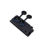 Bylion İkili Grup Priz Monofaze Kauçuk 220/240V 16A - 950-004-0002 - 2KMP
