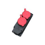 Bylion İkili Grup Priz Trifaze Kauçuk 380/415V 25A - 950-006-0004 - 2KMPT