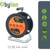 BYLION Makaralı Seyyar Uzatma Boş Kablosuz 50 Metre Kapasiteli Kırılmaya Dayanıklı Plastik Makara