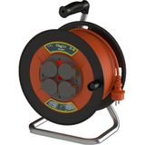 Bylıon Makaralı Seyyar Uzatma Kablosu 35M 3*1.5mm Kapaklı Priz IP44 - Turuncu