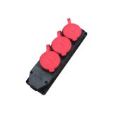 Bylion Üçlü Grup Priz Trifaze Kauçuk 380/415 V 25A - 950-006-0005 - 3KMPT
