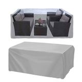 Bylizard Su Geçirmez 260x160x80 cm Gri Masa Sandalye Bahçe Mobilya Brandası Koruma Örtüsü Kılıf
