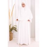Bym Fashion Dantel Detay Sufleli Elbise 6061 Ekru - 3