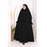 Bym Fashion Dantel Detay Sufleli Elbise 6061 Siyah - 3