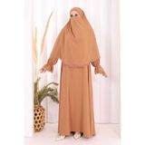 Bym Fashion Dantel Detay Sufleli Elbise 6061 Taba