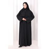 Bym Fashion Dantelli Namaz Feracesi 6093 Siyah - Standart