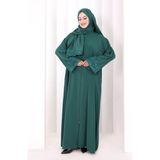 Bym Fashion Dantelli Namaz Feracesi 6093 Zümrüt - Standart