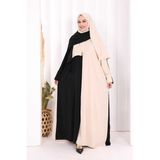 Bym Fashion Hac Umre Elbise Çift Renk Şal Hediye 3950 Taş - Standart
