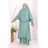 Bym Fashion Hac Umre Sufleli, Elbise Takım Şal Hediye 3951 Mint