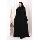 Bym Fashion Kol Fırfır Detay Elbise Şal Hediye! 6073 Siyah - 2