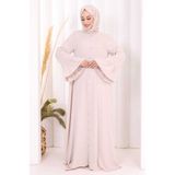Bym Fashion Kol Fırfır Detay Elbise Şal Hediye! 6073 Taş - 1