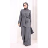 Bym Fashion Kolyeli Tunik Pantolon Takım 8027 Antrasit
