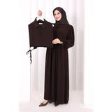 Bym Fashion Pelerinli Elbise 6082 Kahverengi
