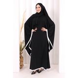 Bym Fashion Yarasakol Biyeli Elbise Şal Hediyelidir 7068 Siyah - Standart