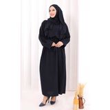 Bym Fashion Yarasakol Elbise Şal Hediyeli 2398 Lacivert - Standart