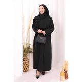Bym Fashion Yarasakol Elbise Şal Hediyeli 2398 Siyah - Standart
