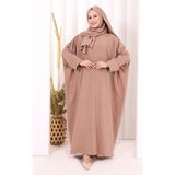 Bym Fashion Yarasakol Elbise Şal Hediyeli 2398 Somon - Standart
