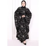Bym Fashion Yarasakol Nakışlı Elbise 7084 Vizon - Standart