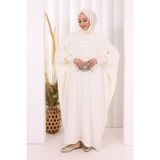 Bym Fashion Yarasakollu Elbise 6077 Ekru - Standart