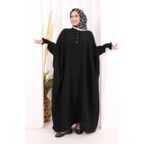 Bym Fashion Yarasakollu Elbise 6077 Siyah - Standart