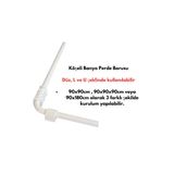 bym yapı Köşeli Banyo Perde Borusu