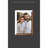 bymat 1 Adet 10x15 Çerçeve - Mdf Çerçeve - Fotoğraf Çerçevesi - Ahşap-Beyaz 2 Renk Çerçeve