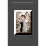 bymat 1 Adet 10x15 Çerçeve - Mdf Çerçeve - Fotoğraf Çerçevesi - Siyah-Beyaz 2 Renk Çerçeve