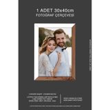 bymat 1 Adet 30x40 Çerçeve - Mdf a3 Çerçeve - Fotoğraf Çerçevesi - Ahşap-Beyaz 2 Renk Çerçeve