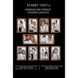 bymat 10 Adet 15x21 Çerçeve - Mdf a5 Çerçeve - Fotoğraf Çerçevesi - Ahşap Kemençe