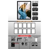 bymat 10 Adet 30x40 Çerçeve - İnce Çıtalı A3 Çerçeve - Siyah Çerçeve - 6mm - Fotoğraf Çerçevesi
